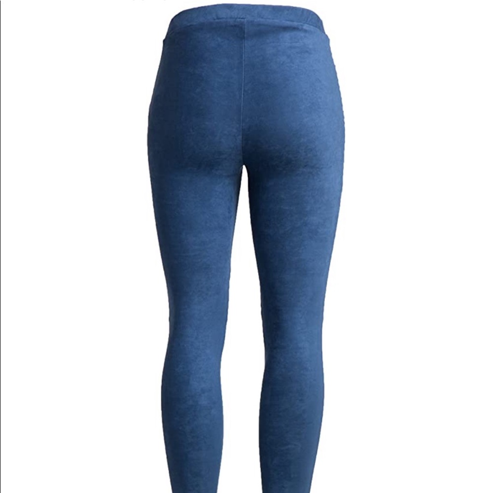 Faux Suede Moto Leggings - Picture 4 of 6